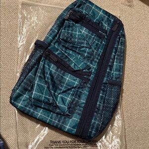 Thirty One Sling backpack Teal totally tartian Backpack